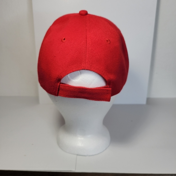 Mens Red Air Force retired Shadow Emblem Hat Hook & Loop adjustable back - Picture 5 of 8